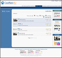 Web index page of website coolnet4u.com