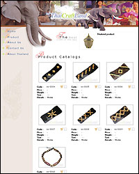 Product view page of website thaicraftland.com