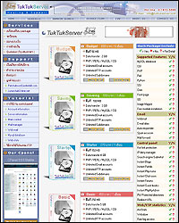 First page of web tuktukserver.com